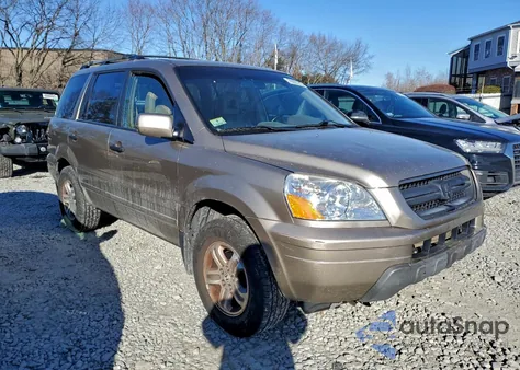 2005 Honda Pilot Exl from USA, damaged, VIN 2HKYF18665H559823